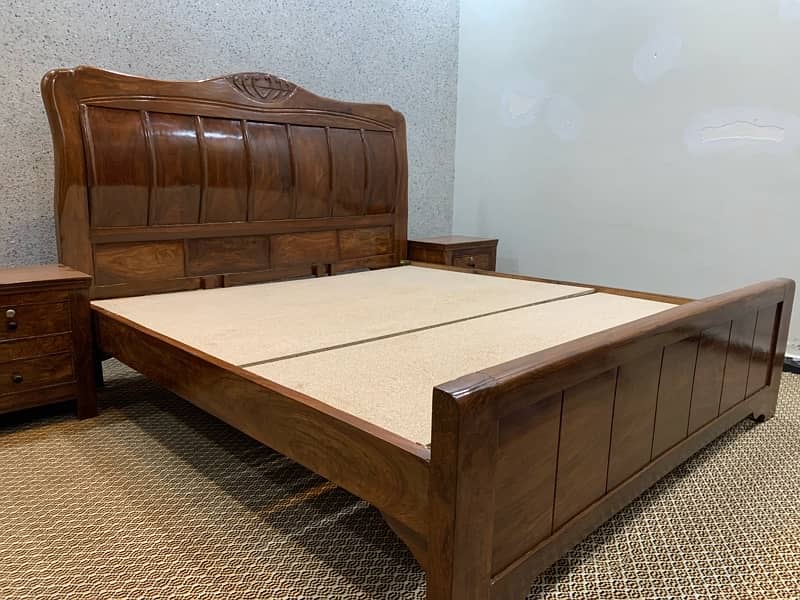 seesham wood pure wood bed set new h bilkul check krwain jis mrzi ko 1