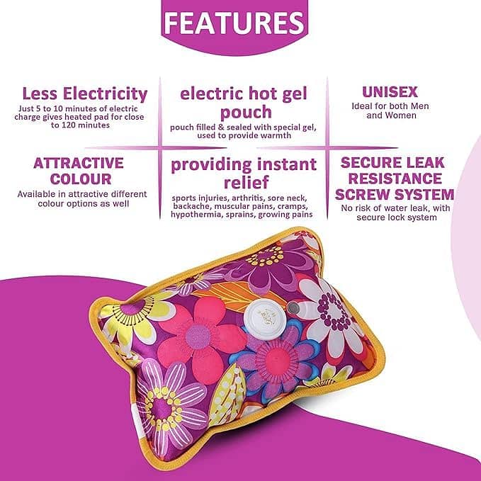 Electric Heating Pad For Pain Relief | Hot Water Bottle | Heat Bag 5