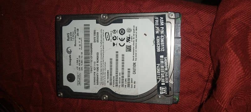 Laptom Seagate Hard Drive 250GB 0