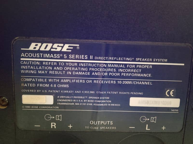 bose am5 series 2 like Sony jbl Denon Philip marantz jvc 4