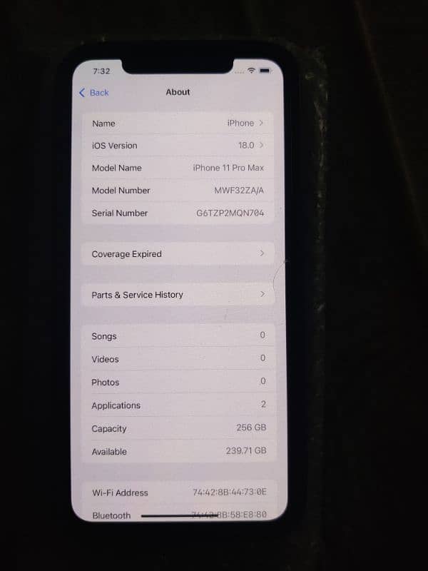 Iphone 11 pro max 256gb dual physical FU non pta 9