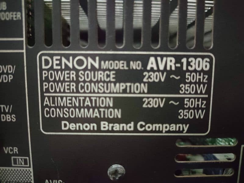 Denon amplifier #03164124338 3