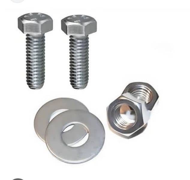 stainless steel nut bolt washer (RS. 25) 3