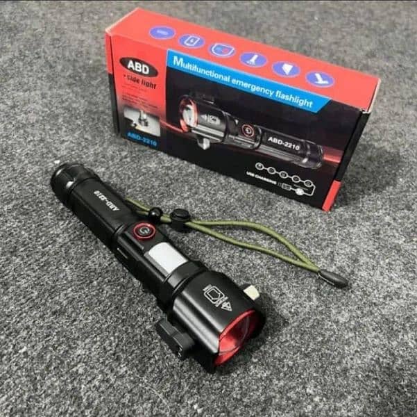 USB Rechargeable Led Torch Light 3