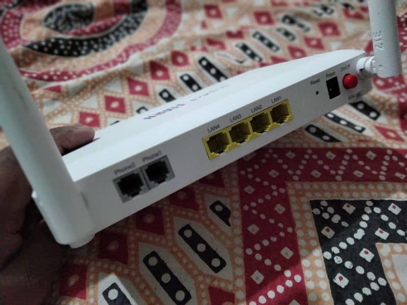 ZTE Ptcl Flash Fiber Modem With Adapter 2