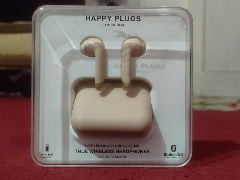 Original Happy Plugs Air1 Bluetooth Earbuds, True Wireless Airbuds 2