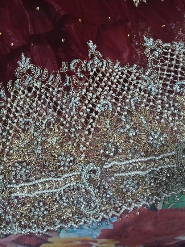 Bridal lehenga choli with poch fully TILA And stone work 6