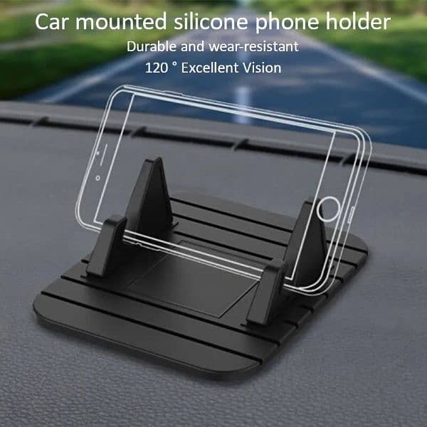 Car Phone mobile Stand Silicone Mobile Phone Holder Anti-skid Aut 0