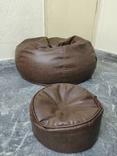 Bean Bag and Foot Rest