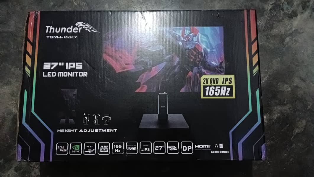 Thunder 165Hz 1440p 27inch Gaming monitor with box 4