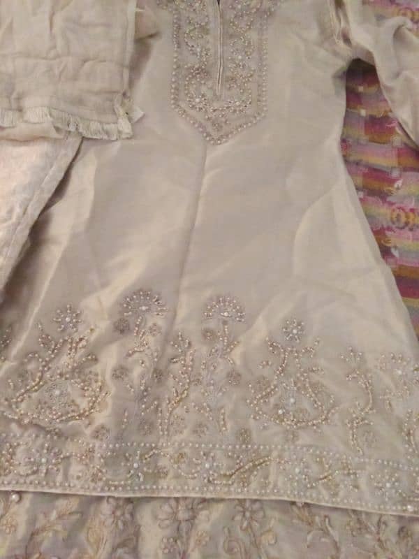 radimade dress with hand work with masori fabric need for urgent sale 0