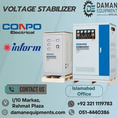 Brand Conpo Model TNS -15 single Phase 15kVA (Voltage Stabilizer)