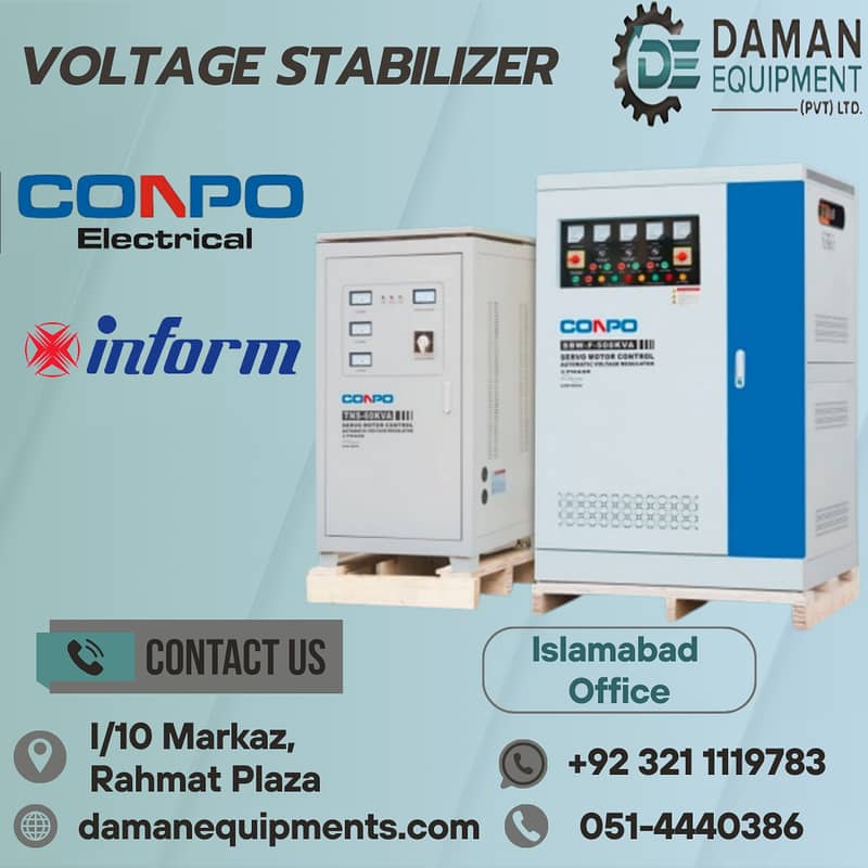 Brand Conpo Model TNS -15 single Phase 15kVA (Voltage Stabilizer) 0