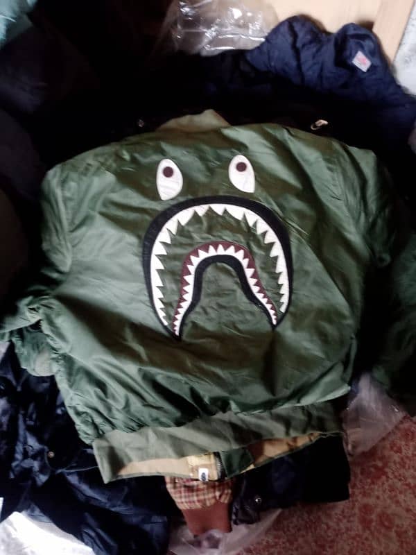 alpha x bape original bomber zipper jacket imported 4