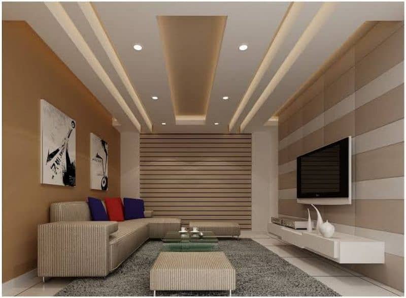 False Ceiling plaster of Paris and gypsum board 6