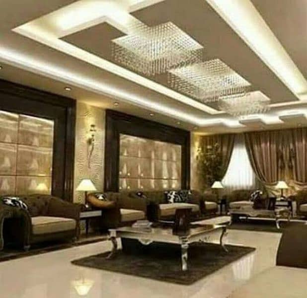 False Ceiling plaster of Paris and gypsum board 7