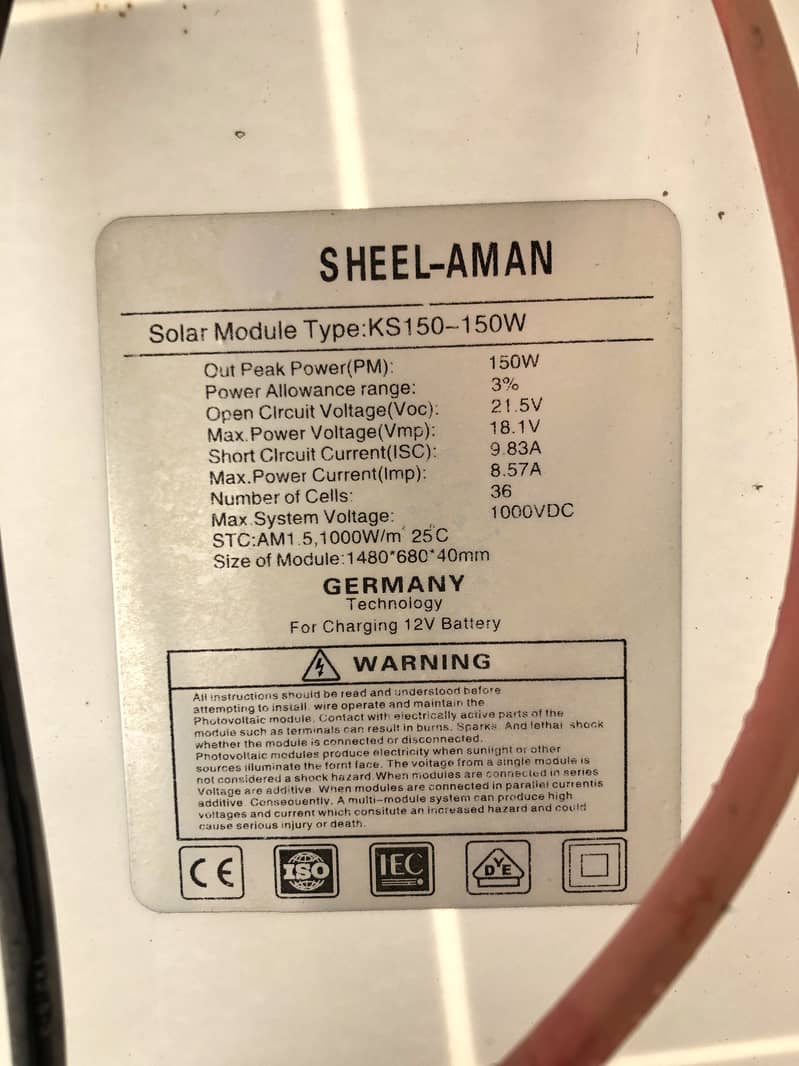 Solar plates (2 plates) 2