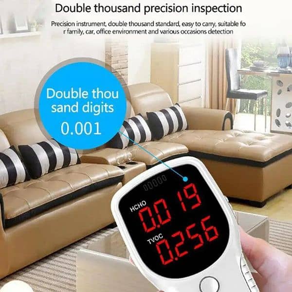 Digital Air Quality meter AQI sports Detector Dioxide CO2 SMOG Test 7