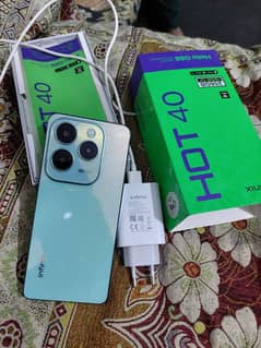 infinix hot 40 8/256 with box and charger