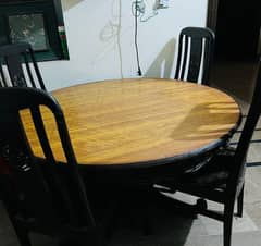 Dining table with four chairs