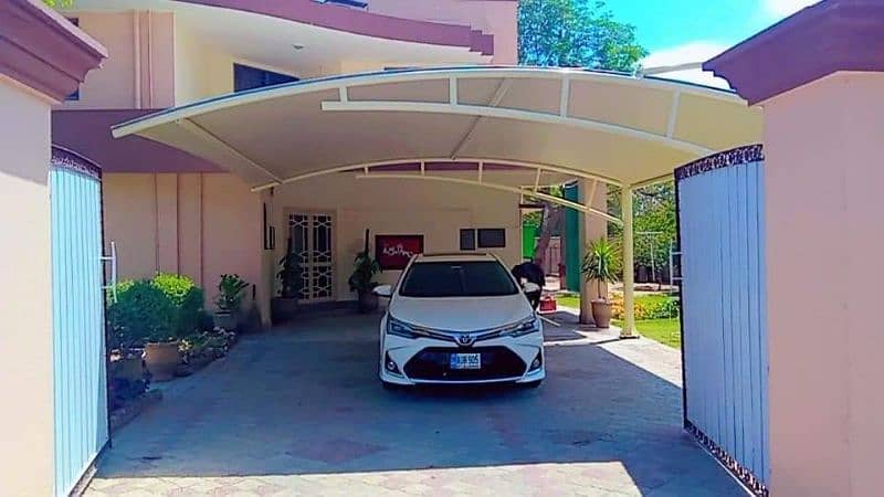 Car parking shade | Wall mounted | Canopy | Pvc tensile parking 0