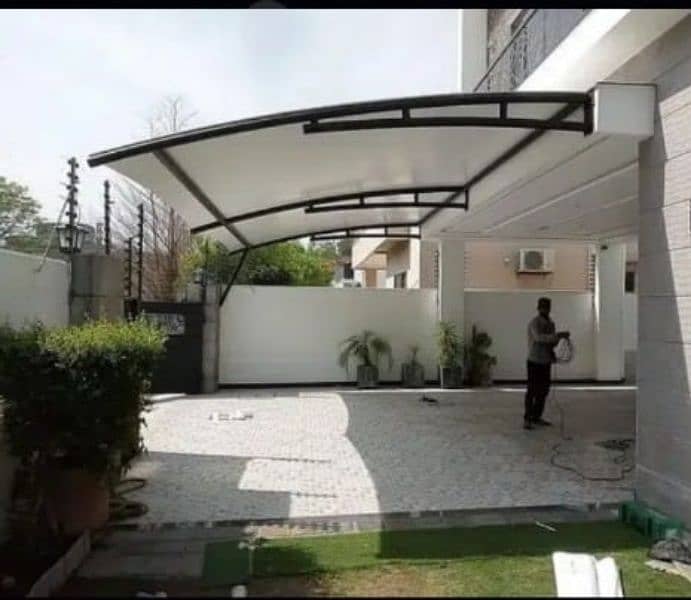 Car parking shade | Wall mounted | Canopy | Pvc tensile parking 5