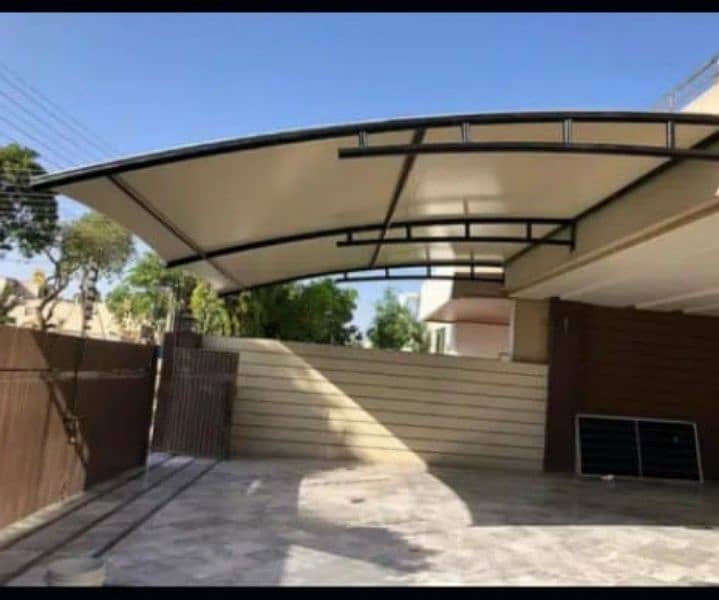 Car parking shade | Wall mounted | Canopy | Pvc tensile parking 7