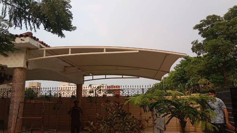 Car parking shade | Wall mounted | Canopy | Pvc tensile parking 9