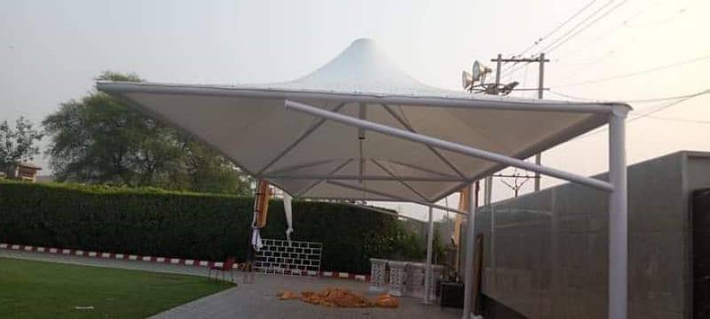 Car parking shade | Wall mounted | Canopy | Pvc tensile parking 12