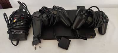 Playstation 2 with 2 wireless controller and accessories