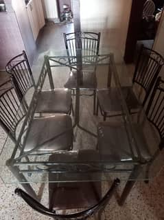 Iron Dinning Table and Chair