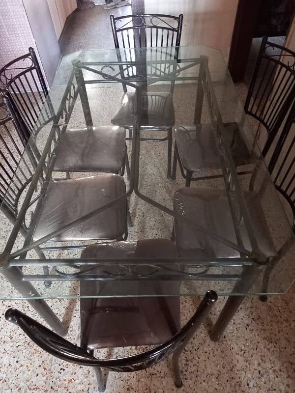 Iron Dinning Table and Chair 1