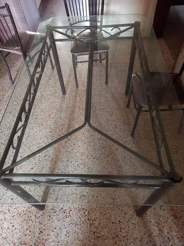 Iron Dinning Table and Chair 6