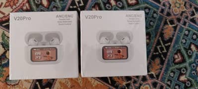 V20 Pro Airpods Digital Touch Screen Display Noise Cancelling Feature