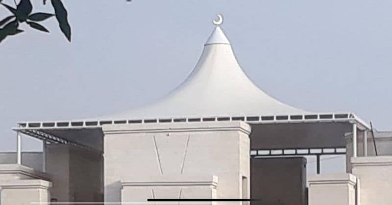 Car parking - Canopy shade- Cafe roofing-Warehouse-Marquee in Pakistan 12