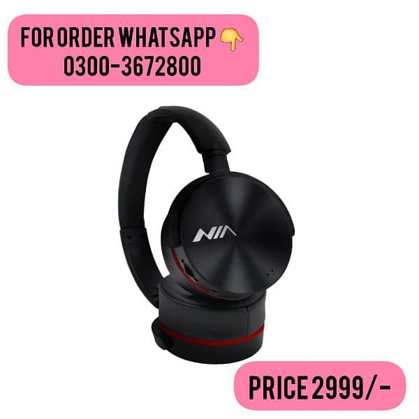 NIA Q6 BLUETOOTH WIRELESS HEADPHONE 0