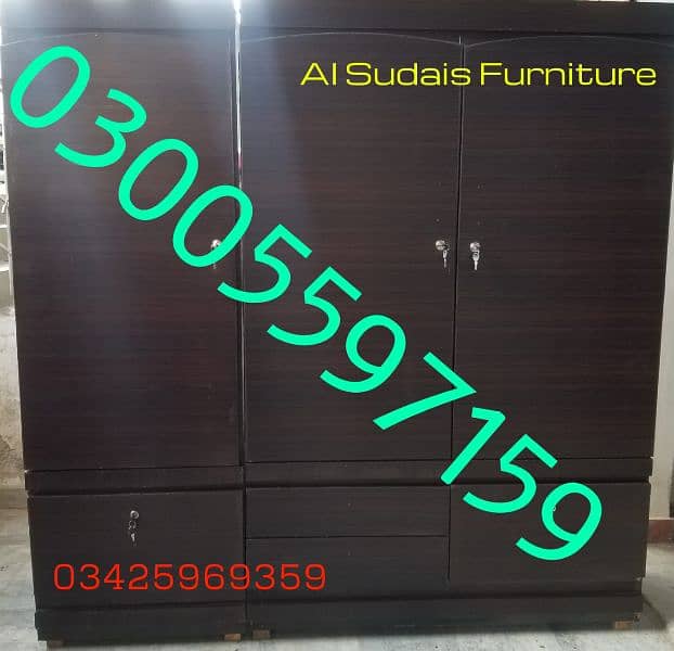 cupboard almari 6-4f wardrobe showcase furniture storage drawer hostel 15