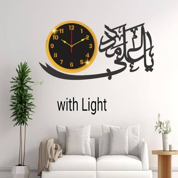 Home Decoration Design Analogue Wall Clock Set 4