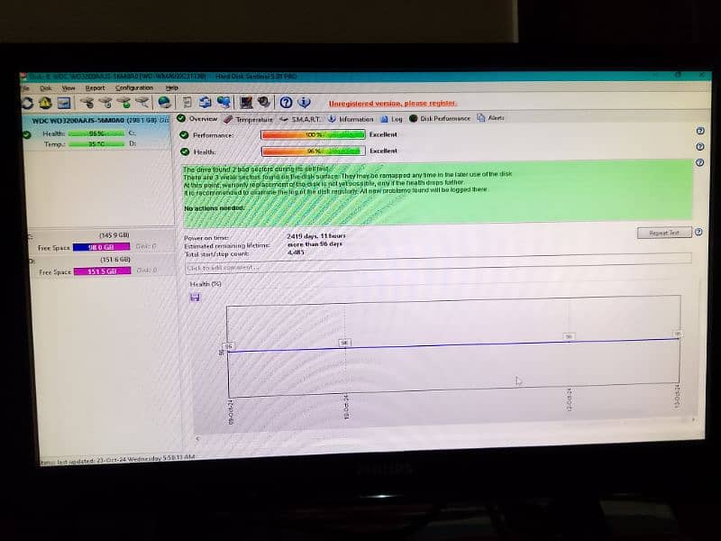 HP CPU (tower type) and Philips monitor. 3