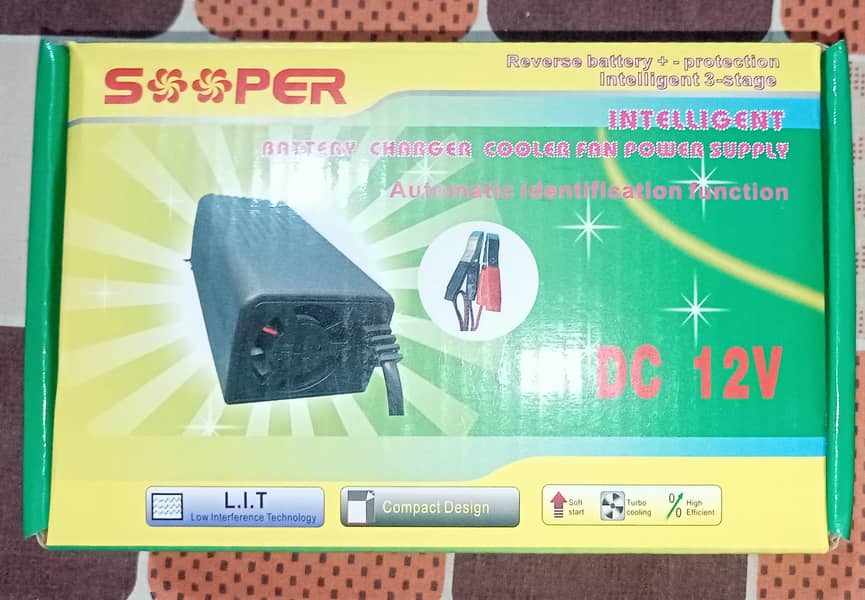 Battery charger cooler fan power supply 1