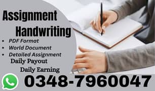 Assignment writing work Part Time/Full Time Daily payments