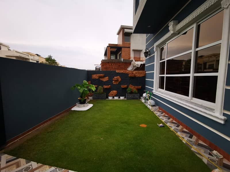 This House is located in overcies sector back open with huge lawn Gais installed 27