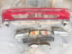 1996 Corolla Original Japani Front Bumper and Front lights etc