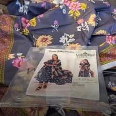 3 piece lawn stitched suits ladies suit clothes ready to wear