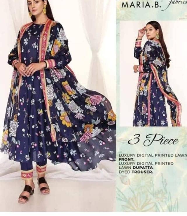 3 piece lawn stitched suits ladies suit clothes ready to wear 6