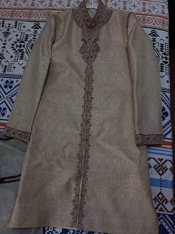 New Sherwani only 2 times used with khusa and kula 14