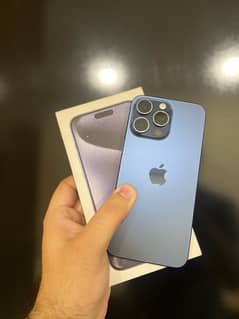 iphone 15 pro max blue jv with box