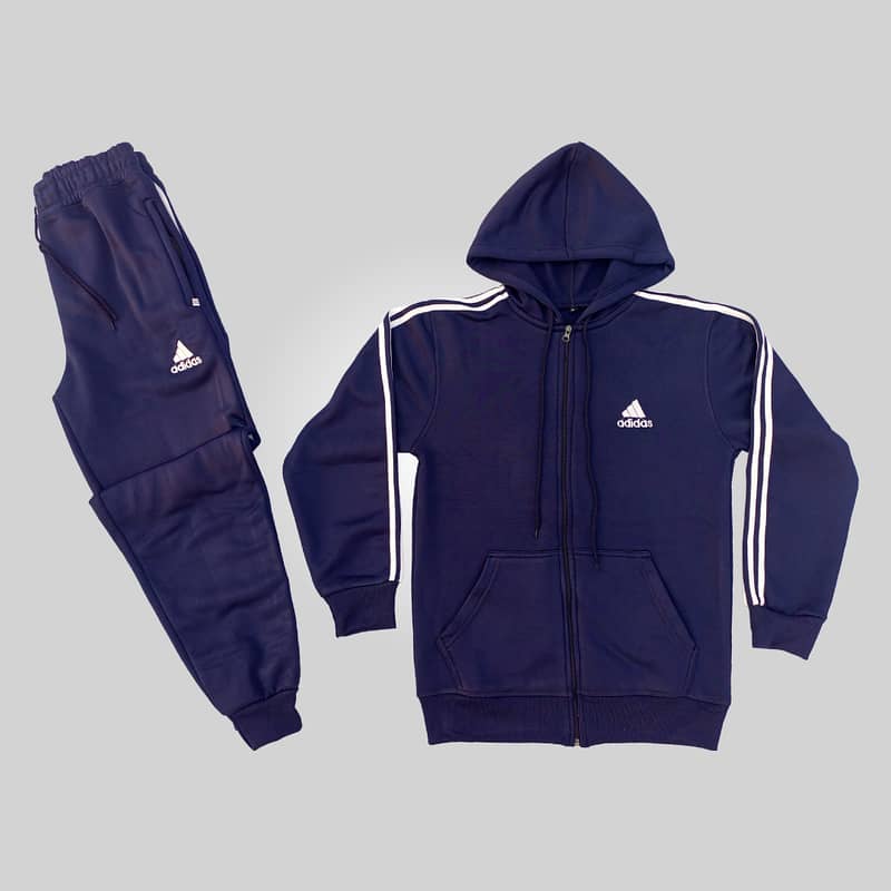 Sporty Tracksuit | Zipper Hoodie and Trouser Set | Activewear & Casual 0