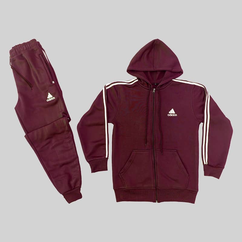 Sporty Tracksuit | Zipper Hoodie and Trouser Set | Activewear & Casual 3