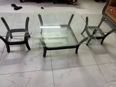 Center tables with glass